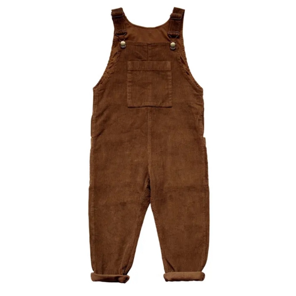 The Simple Folk | The Wild and Free Cord Dungaree Overall - Rust - Picture 2 of 3